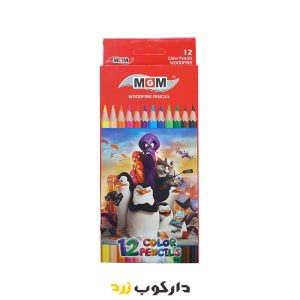 مداد رنگی 12 رنگ MGM - دارکوب زرد