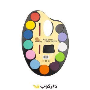 آبرنگ پالتی 12 رنگ vneeds - دارکوب زرد