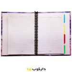 کلاسور زیتون طرح کهکشانی همراه با یدک 100 برگ