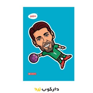 دفتر شکلاتی 80 برگ طرح بوفون